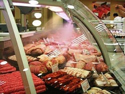 Витрина для мясных продуктов